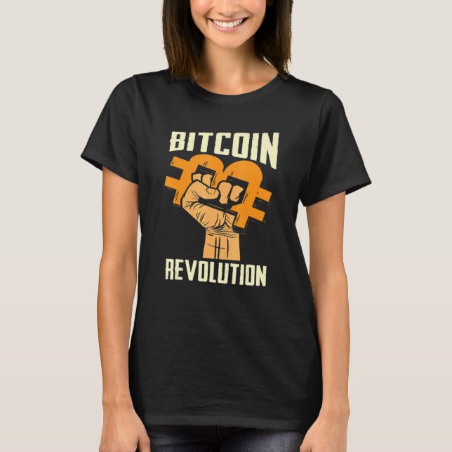 Camiseta Bitcoin Cryptocurrency BTC Revolution Bitcoin Trad (Frente)