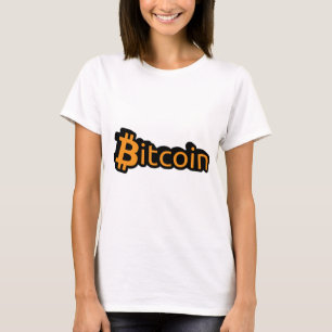 Camiseta Bitcoin dólar escritura