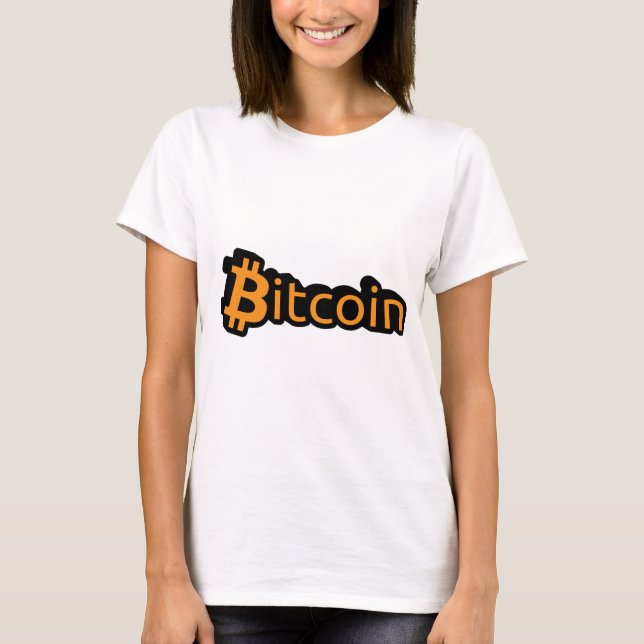 Camiseta Bitcoin dólar escritura (Frente)