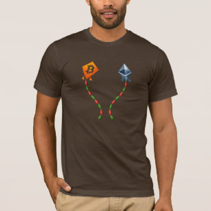 Camiseta Bitcoin & Ethereum Kites Trader de Criptomoedas Al