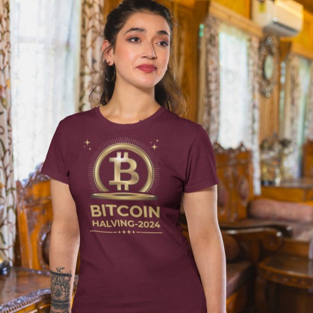Camiseta BITCOIN HALVING 2024 Crypto Digital Currency (Criador carregado)