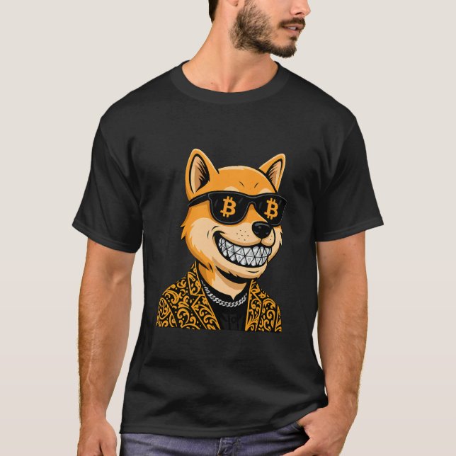 Camiseta Bitcoin HODL Diamond Hands (Frente)