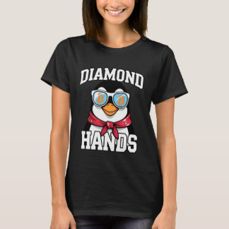 Camiseta Bitcoin HODL Penguin Diamond Hands