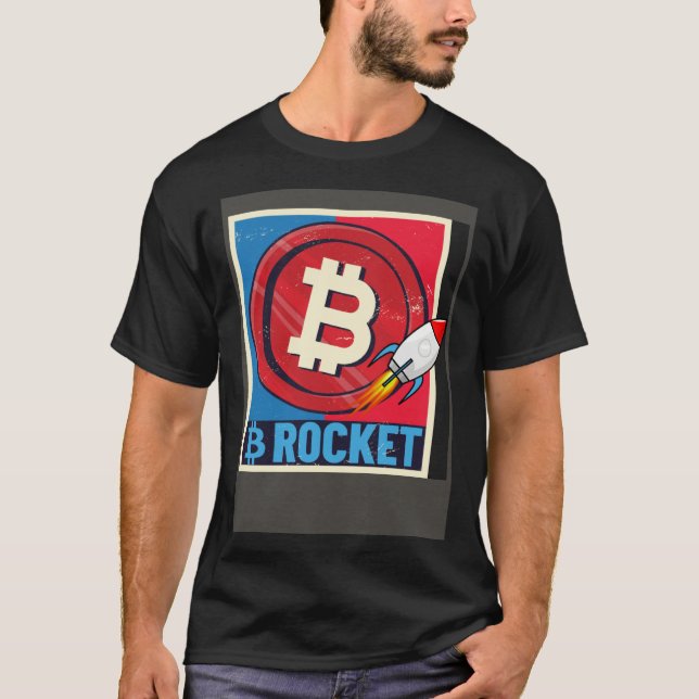 Camiseta Bitcoin  Hodler Bitcoin Rocket Course Explosion (Frente)