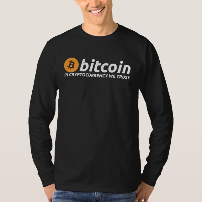 Camiseta BITCOIN In Cryptocurrency We Trust Crypto Digital  (Frente)