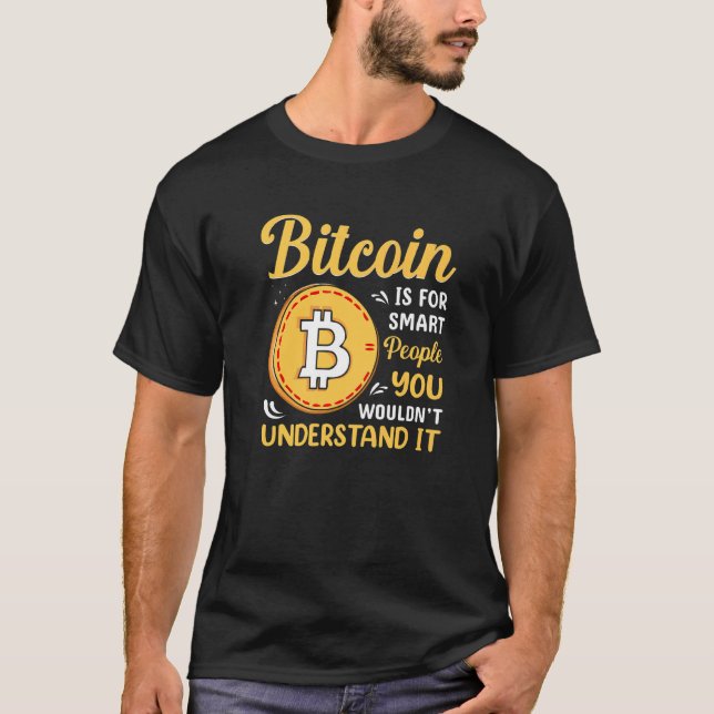 Camiseta Bitcoin Is For Smart People Blockchain HODL Cute M (Frente)