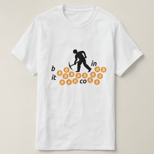 Camiseta Bitcoin Minero (Frente do Design)