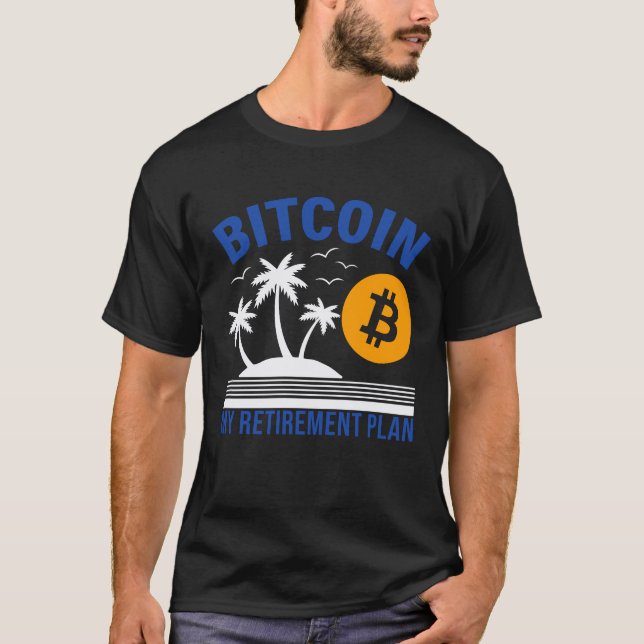 Camiseta Bitcoin My Retirement, Island Vibes Tropical  (Frente)
