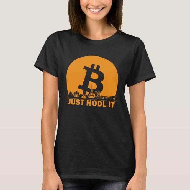 Camiseta Bitcoin Paris Skyline  Paris Bitcoin Maximalist (Frente)
