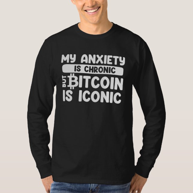 Camiseta Bitcoin  Sarcastic  Idea Anxiety Anxious Introvert (Frente)