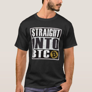 Camiseta Bitcoin Straight Outta na Blockchain BTC