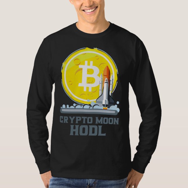 Camiseta Bitcoin To The Moon Crypto Currency Hodl (Frente)