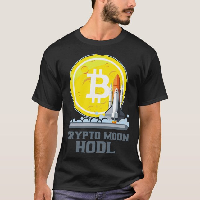 Camiseta Bitcoin To The Moon Crypto Currency Hodl (Frente)