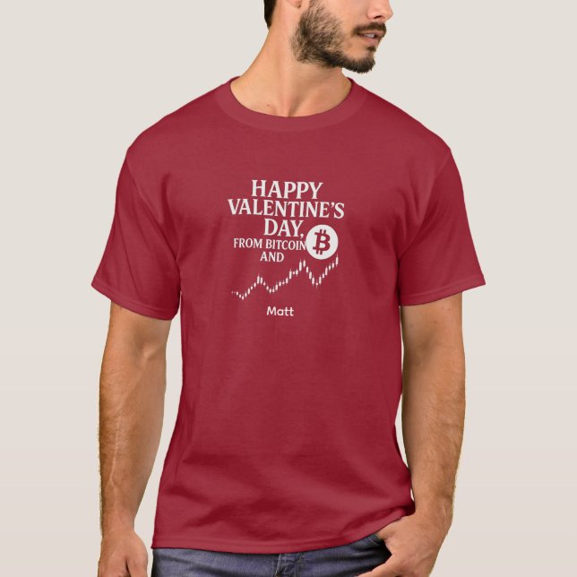 Camiseta Bitcoin Valentine Chart Trend Trader (Frente)