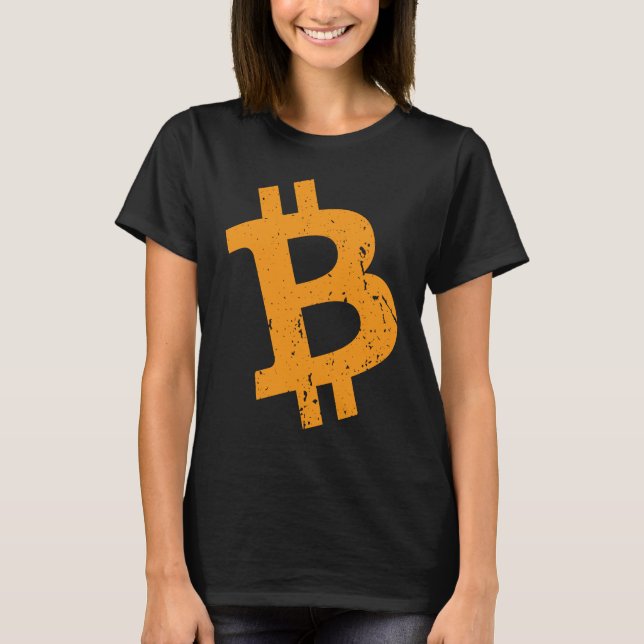 Camiseta Bitcoin Vintage Crypto Blockchain Bitcoin (Frente)