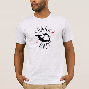 Camiseta Bite De Tubarão Engraçado