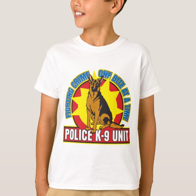 Camiseta Bite do German shepherd K9 (Frente)