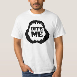 Camiseta Bite-me Citação - Tubarão Tubarão