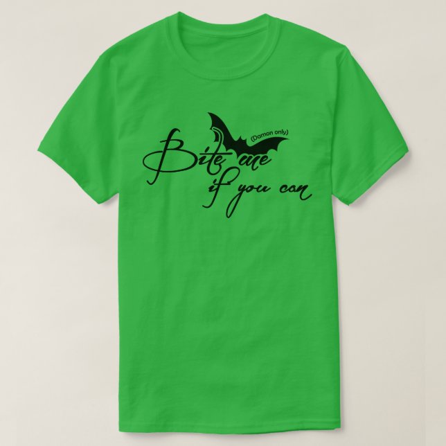 Camiseta Bite Me Damon apenas (Frente do Design)