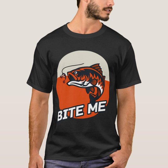 Camiseta Bite Me Fishing  (Frente)