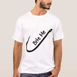 Camiseta Bite-me no Gancho de Pesca: Enguia na Atitude!
