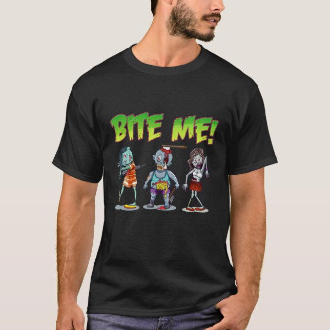 Camiseta Bite Me Zombies (Frente)