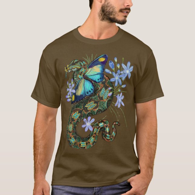Camiseta Bitis Nasicornis Borboleta Viper (Frente)