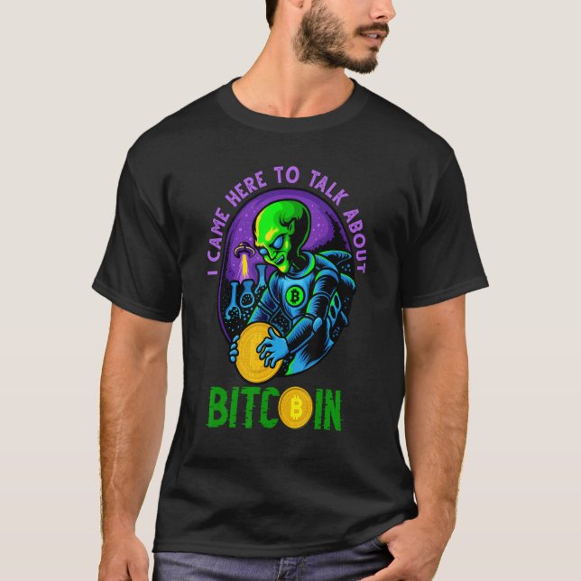 Camiseta Bitmoeda de Criptomoeda de alienígena 16 (Frente)