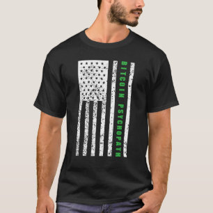 Camiseta Bitmoeda Psicopata Patriotismo Americano Bandeira 