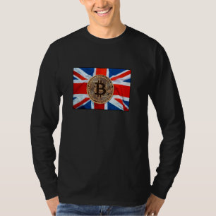 Camiseta Bitmoeda UK Reino Unido Símbolo de Bandeira Crest