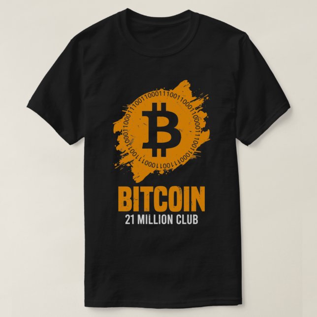 Camiseta Bitmoney 21 Milhões Club ETH DOURADO HODL Satoshi (Frente do Design)