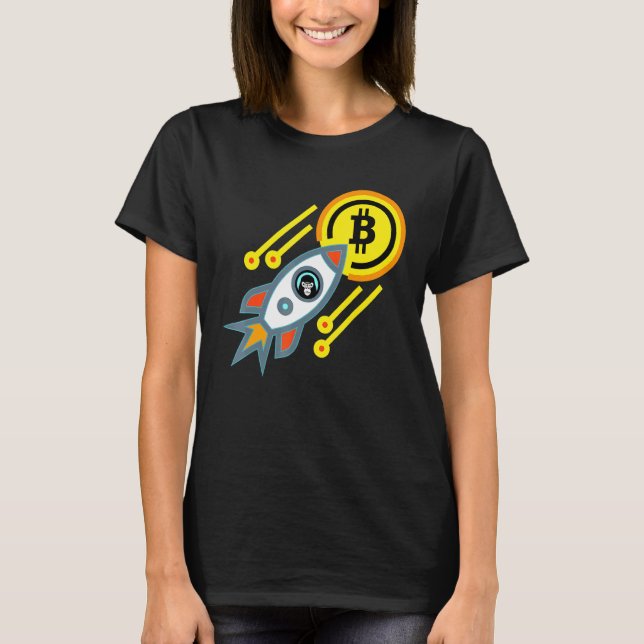 Camiseta Bitmoney Ape À Moon Crypto Btc Trading (Frente)