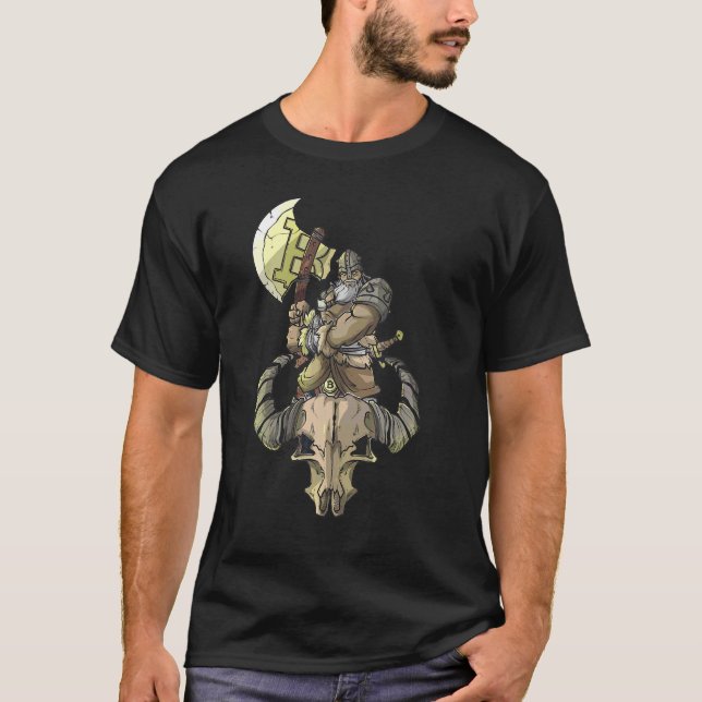 Camiseta Bitmoney Barbarian Warrior Graphic Rpg Roleplay (Frente)