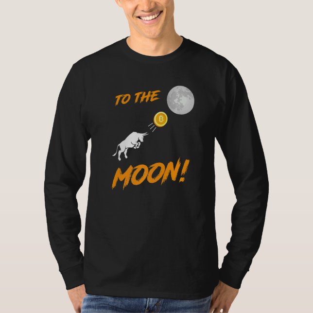 Camiseta Bitmoney Btc Para Touro-Lua (Frente)
