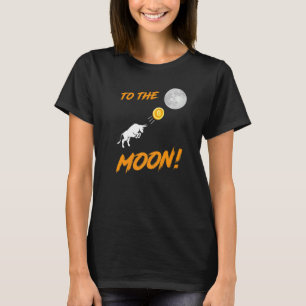 Camiseta Bitmoney Btc Para Touro-Lua