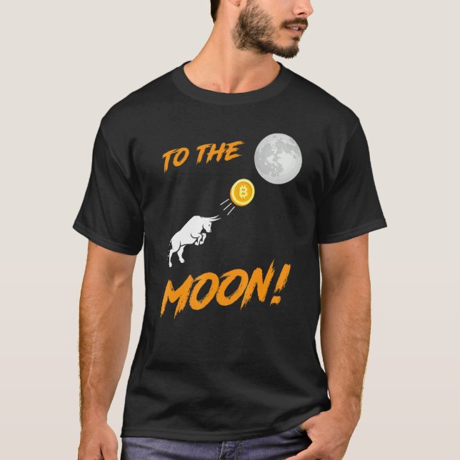 Camiseta Bitmoney Btc Para Touro-Lua (Frente)