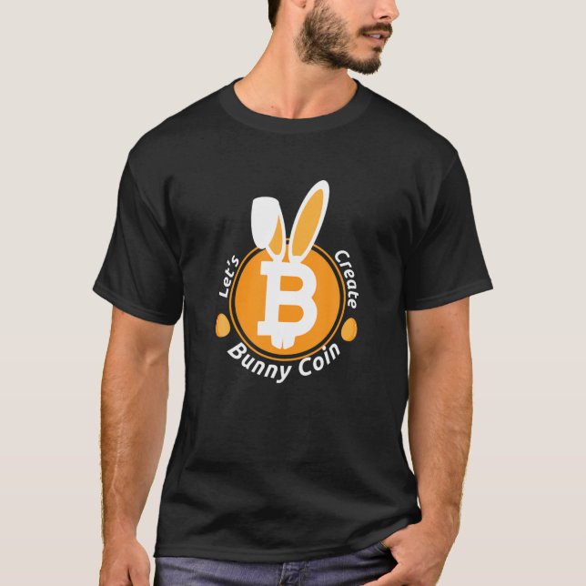Camiseta Bitmoney Bunny Coin Engraçado Páscoa Criptomoeda D (Frente)