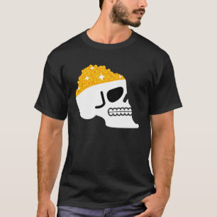 Camiseta Bitmoney Crypto Moins Cérebro Cérebro Skeleton Hal