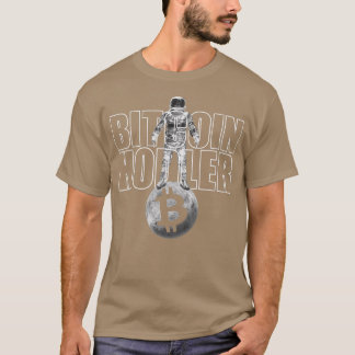 Camiseta Bitmoney Hodler Como Astronauta Cripto Em Unificaç