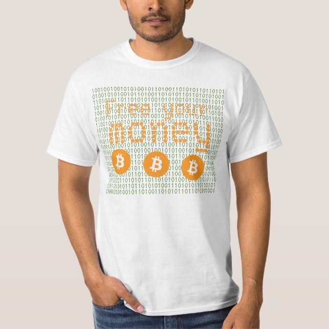 Camiseta Bitmoney — liberte seu dinheiro (Frente)