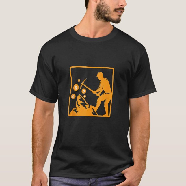 Camiseta Bitmoney Miner Btc Mineração Criptomoeda Digital M (Frente)