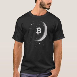 Camiseta Bitmoney Moon aumentando Lua BTC Stacking Sats Bit