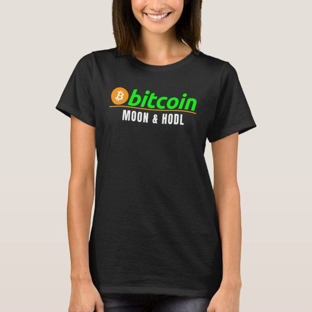 Camiseta Bitmoney Moon & Hodl Fun Bitmoney Crypto (Frente)