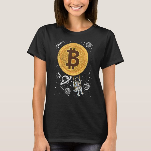 Camiseta Bitmoney Para A Cryptocurrency Da Lua (Frente)