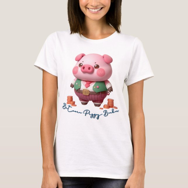 Camiseta Bitmoney Piggy Banker (Frente)