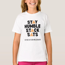Camiseta Bitmoney STAY HUMBLE STACK SATS Crypto