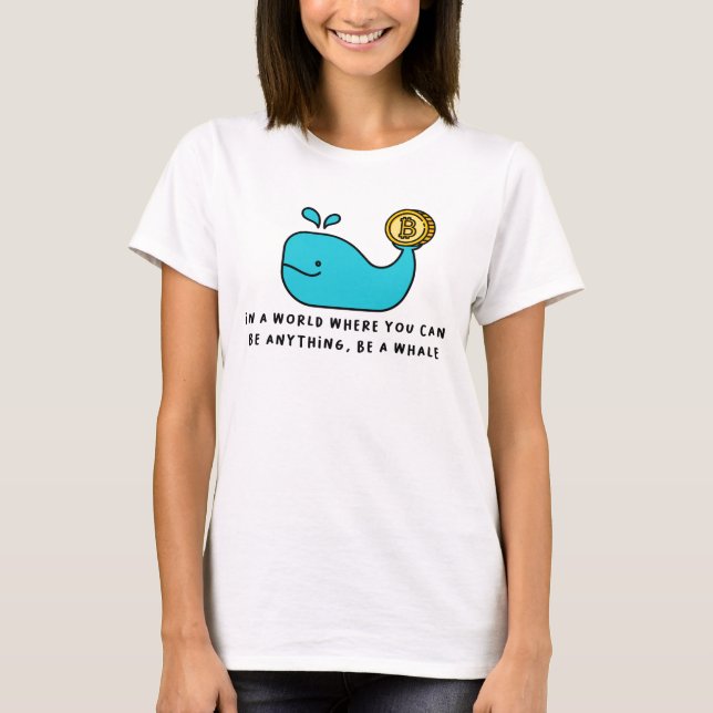 Camiseta Bitmoney Whale Crypto Investor & BTC Trading Desig (Frente)
