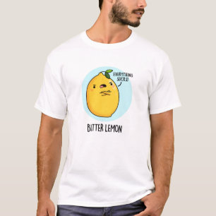 Camiseta Bitter Lemon Engraçado Fruta