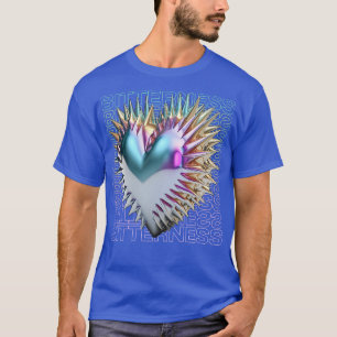 Camiseta Bitterness Spikey 3D Heart Dark Y2K