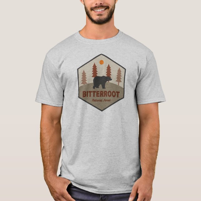 Camiseta Bitterroot National Forest Bear (Frente)